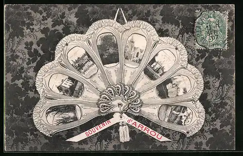 AK Arrou, Ansichten in einem Fächer