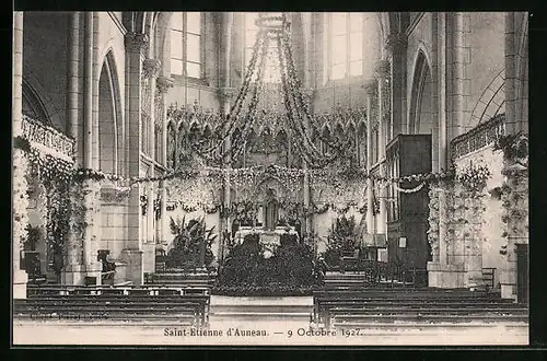 AK Auneau, l'Eglise Saint-Etienne, Intérieur