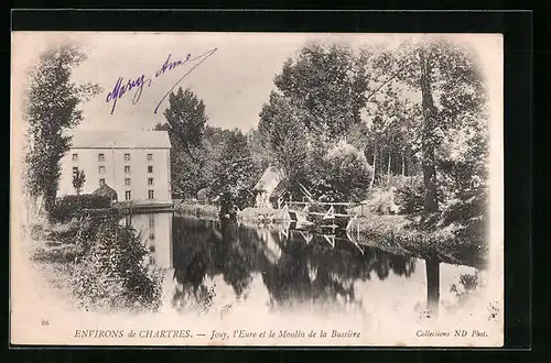 AK Jouy, l'Eure et le Moulin de la Bussière