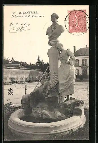 AK Janville, Le Monument de Colardeau