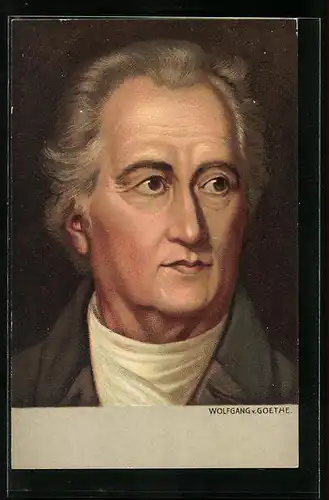 Lithographie Portrait Johann Wolfgang v. Goethe