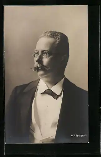 AK Portrait des Dichters v. Wildenbruch