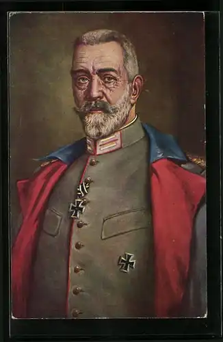 Künstler-AK Reichskanzler von Bethmann Hollweg in Uniform