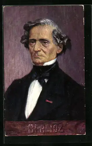 Künstler-AK Portrait des Komponisten Berlioz