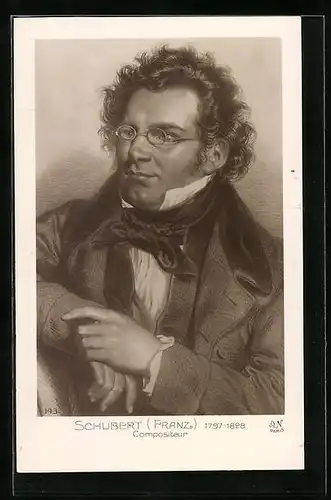 Künstler-AK Compositeur Franz Schubert