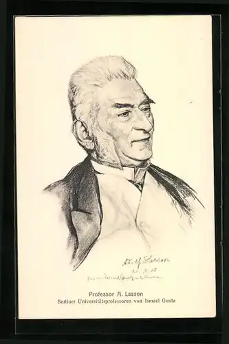 Künstler-AK Berlin, Universitätsprofessor A. Lasson