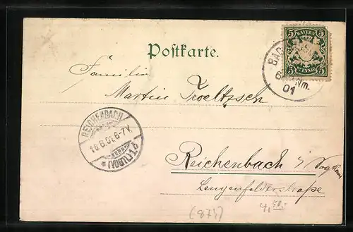 AK Bad Kissingen, Panoramablick vom Stationsberg