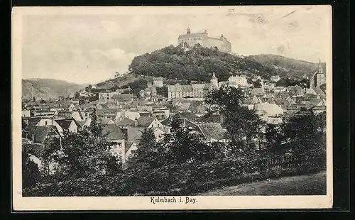 AK Kulmbach i. B., Panorama mit Schloss