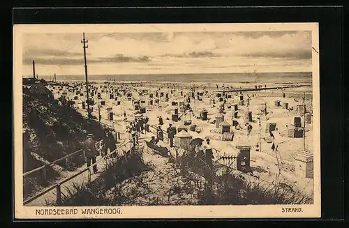 AK Wangeroog / Nordsee, Strandpanorama