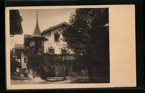 AK Oberammergau, Villa Anton Lang