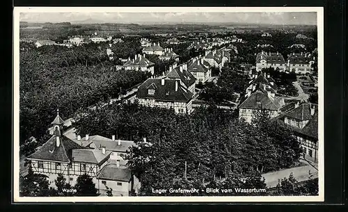 AK Grafenwöhr, Blick vom Wasserturm auf das Lager