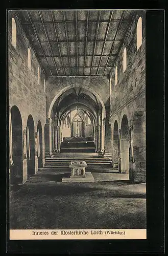 AK Lorch / Württemberg, Inneres der Klosterkirche
