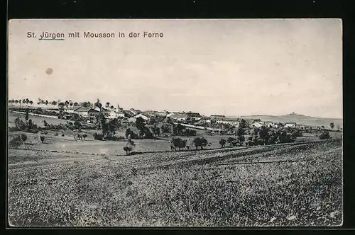 AK St. Jürgen, Ortsansicht mit Mousson in der Ferne