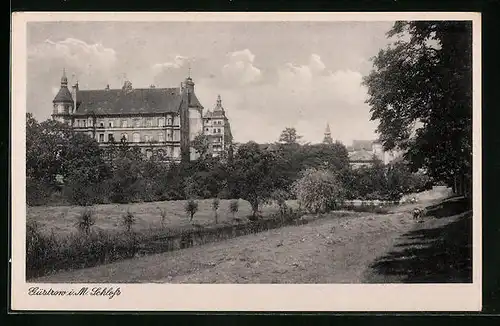 AK Güstrow i. M., Das Schloss aus der Ferne