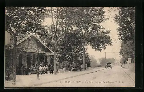 AK Champigny, Grande Rue sur le Coteau