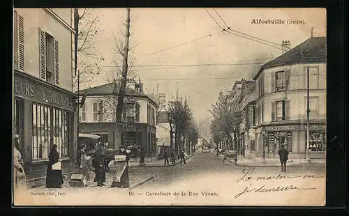 AK Alfortville, Carrefour de la Rue Vèron