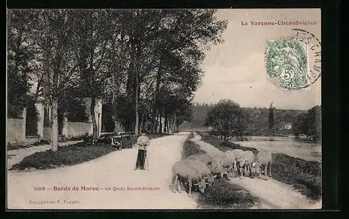 AK La Varenne-Chennevières, Le Quai St-Hilaire