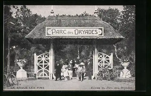 AK La Baule-les-Pins, Entrèe du Parc des Dryades