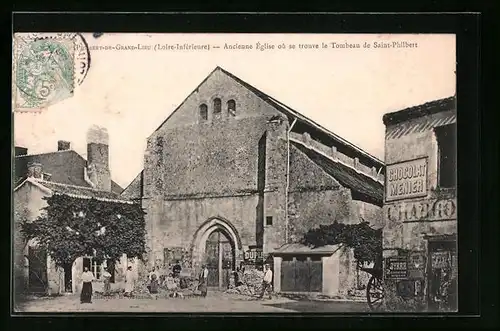 AK Saint-Philbert-de-Grand-Lieu, Ancienne Èglise ou se trouve le Tombeau de Saint-Philbert