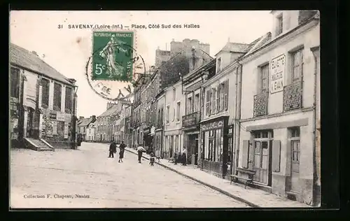 AK Savenay, Place, Cotè Sud des Halles