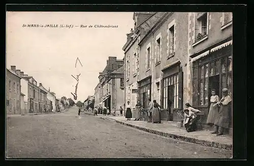 AK Saint-Mars-la-Jaille, Rue de Chateaubriant