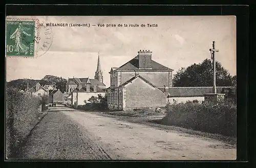 AK Mèsanger, Vue prise de la route de Teillè