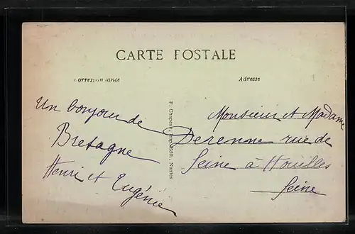 AK Mèsanger, Vue prise de la route de Teillè