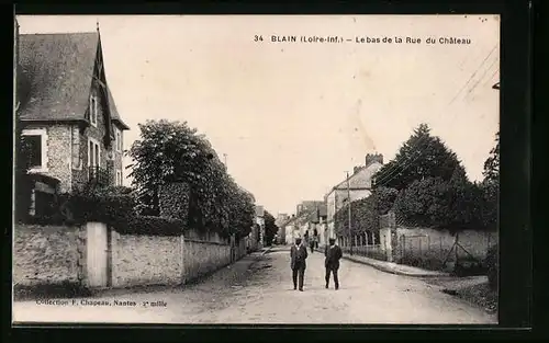 AK Blain, Le bas de la Rue du Chateau