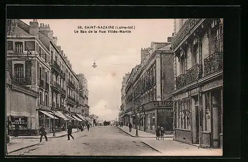 AK Saint-Nazaire, Le Bas de la Rue Villès-Martin