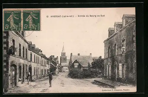 AK Avessac, Entrèe du Bourg au Sud