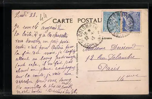 AK Saint-Colombin, Grande Rue de Pont-James