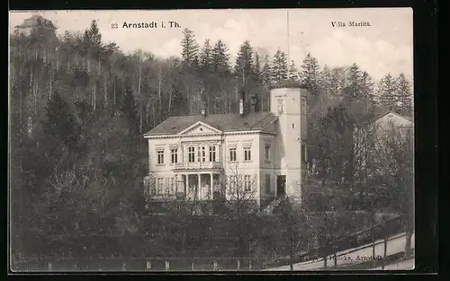 AK Arnstadt in Thür., Villa Marlitt