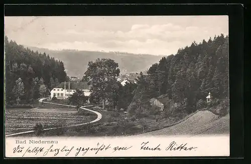 AK Bad Niedernau, Ortsansicht aus der Vogelschau