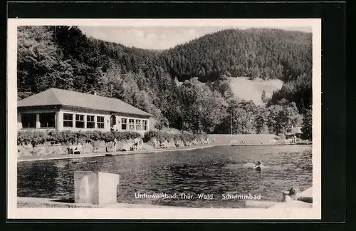 AK Unterweissbach /Thür., Schwimmbad