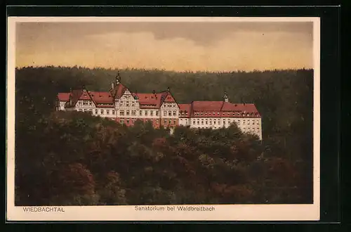 AK Waldbreitbach, Sanatorium im Wiedbachtal