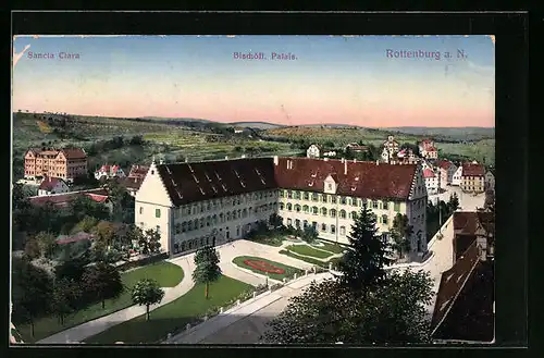 AK Rottenburg /Neckar, Sancta Clara und Bischöfl. Palais