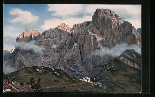 AK Stripsenjochhaus, Berghütte im Kaisergebirge