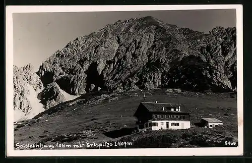 AK Solsteinhaus, Berghütte mit Erlspitze