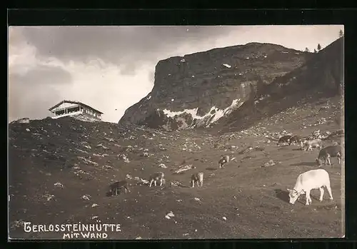 AK Gerlossteinhütte, Berghütte vor Gebirgsmassiv