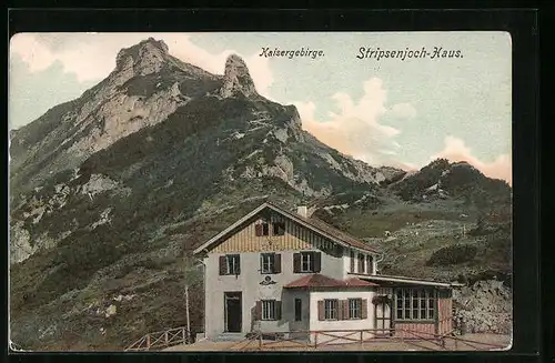 AK Stripsenjochhaus, Berghütte im Kaisergebirge