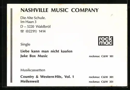 AK Musikgruppe Nashville Music Company posiert lässig vor der Kamera