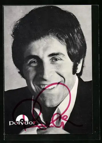 AK Musiker Peter Rubin mit jungenhaftem Charme, Autograph