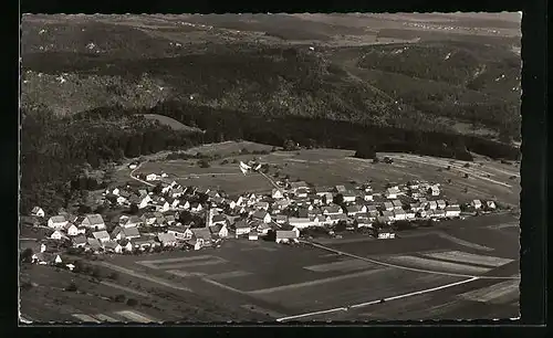 AK Königsheim, Gesamtansicht vom Flugzeug aus gesehen