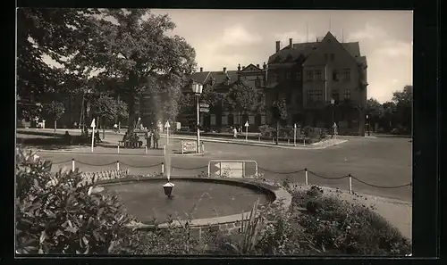 AK Treuen i. Vogtl., Ernst-Thälmann-Platz