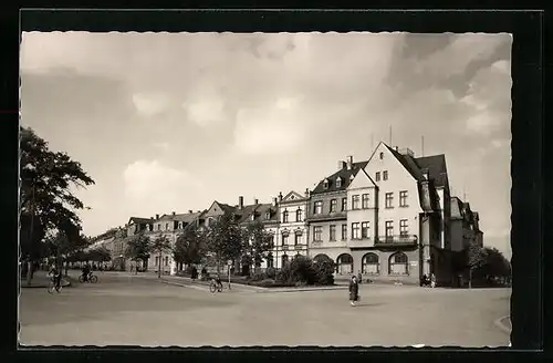 AK Treuen i. Vogtl., Ernst-Thälmann-Platz