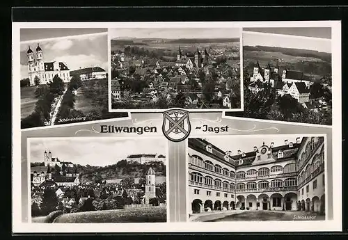 AK Ellwangen-Jagst, Ortsansicht, Schönenberg, Schlosshof