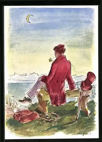 Künstler-AK C. F. Meyer & Das grosse stille Leuchten