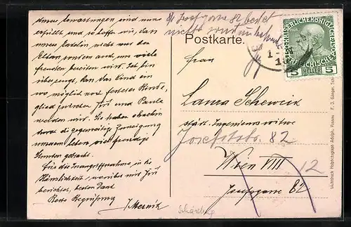 AK Schärding am Inn, Stadtplatz mit Geschäften