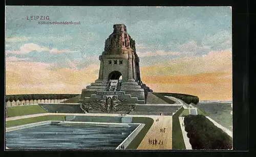AK Leipzig, Völkerschlachtdenkmal, Gesamtansicht