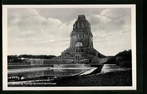 AK Leipzig, Völkerschlachtdenkmal, Vorderansicht